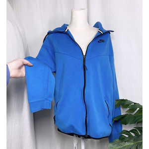 Nike Tech Fit Blue and Black Outline Athletic Jacket Sportswear Full Zip Up